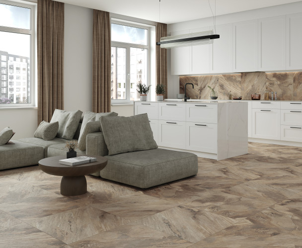 Керамогранит Laparet Miranda Brown Cтруктурный 60x120