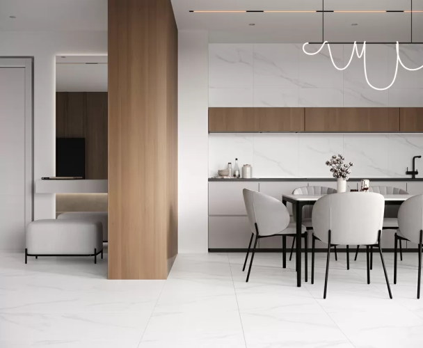 Керамогранит Ceradim х9999304539 Carrara Excellent Silver Белый Матовый 60х60