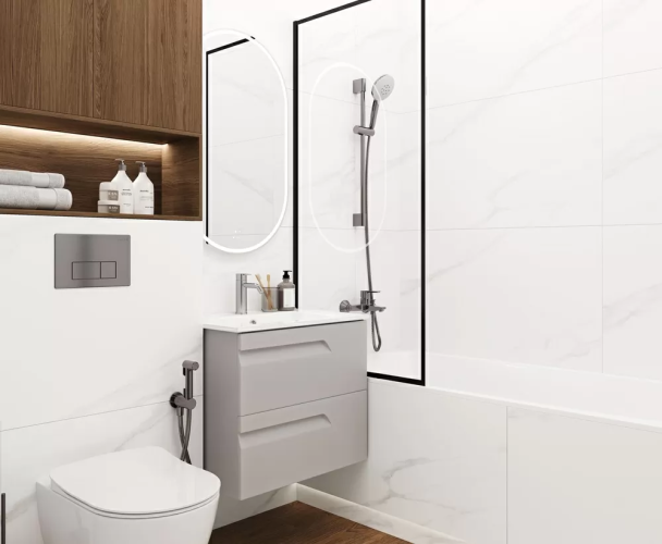 Керамогранит Ceradim х9999304539 Carrara Excellent Silver Белый Матовый 60х60