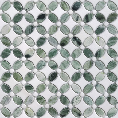 Мозаика LeeDo Ceramica Pietra Mix 5 traforato POL (20x33) 296х296, полированная глянцевая