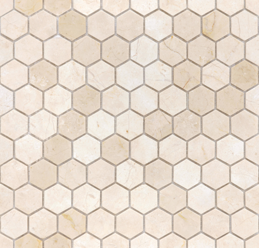 Мозаика LeeDo Ceramica Crema Marfil MAT hex (18x30x6) 285x305, матовая