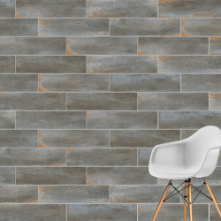 Керамогранит Vitra K952417R RusticWood Черный Матовый 20х80