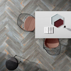 Керамогранит Vitra K952417R RusticWood Черный Матовый 20х80