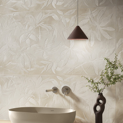 Керамогранит Vitra K958021R ArtWall Цветы Слоновая Кость Матовый Ректификат 60x120