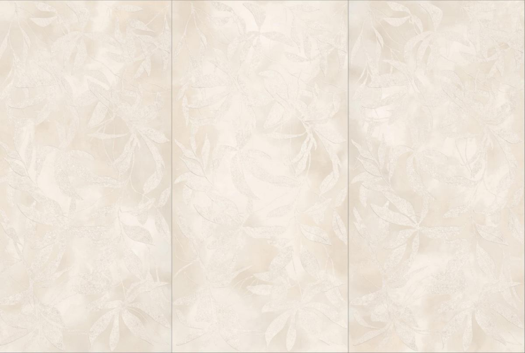 Керамогранит Vitra K958021R ArtWall Цветы Слоновая Кость Матовый Ректификат 60x120