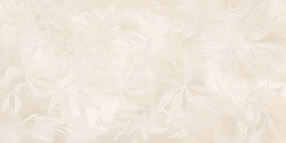 Керамогранит Vitra K958021R ArtWall Цветы Слоновая Кость Матовый Ректификат 60x120