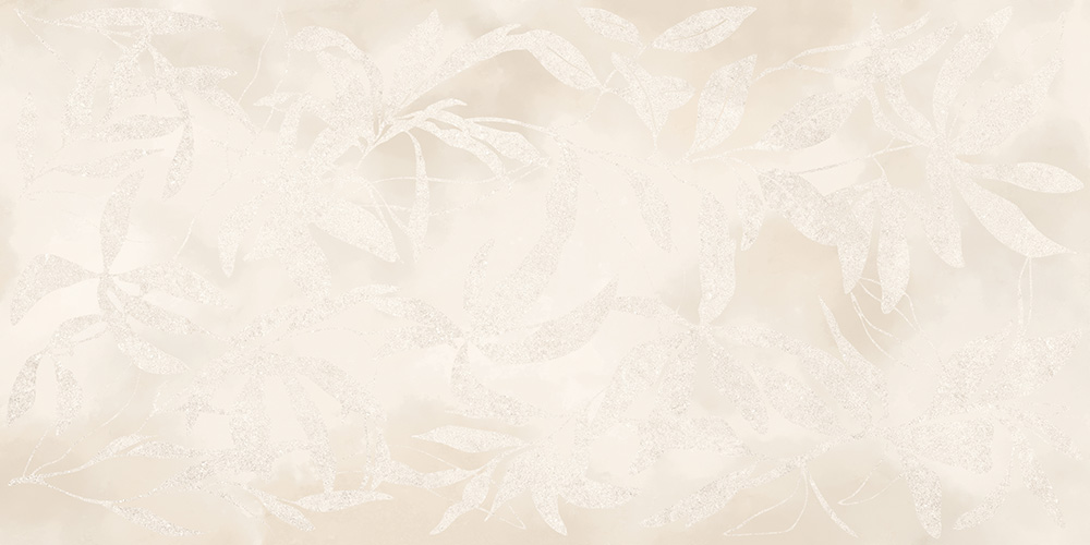 Керамогранит Vitra K958021R ArtWall Цветы Слоновая Кость Матовый Ректификат 60x120