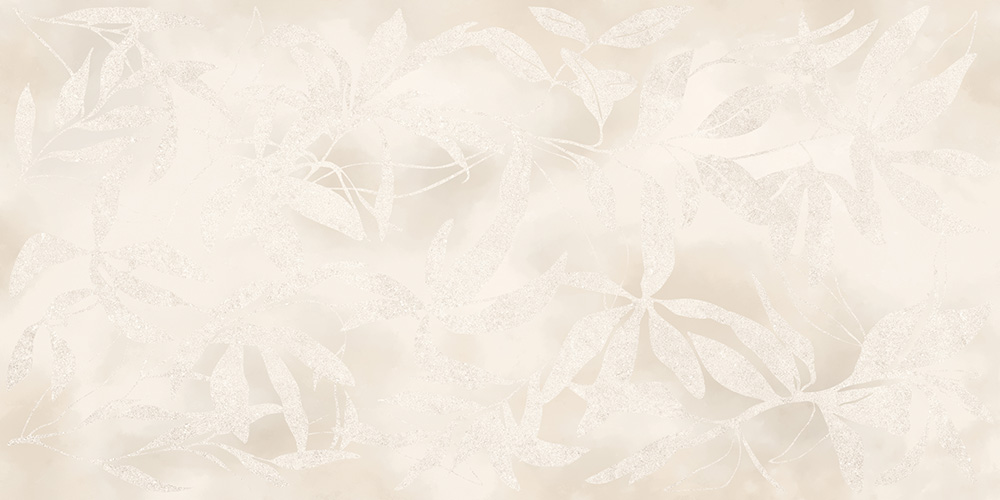 Керамогранит Vitra K958021R ArtWall Цветы Слоновая Кость Матовый Ректификат 60x120