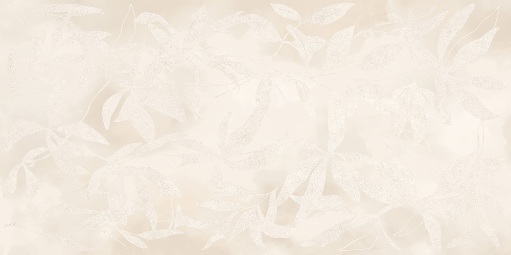 Керамогранит Vitra K958021R ArtWall Цветы Слоновая Кость Матовый Ректификат 60x120