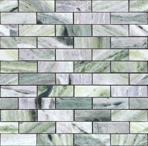 Мозаика LeeDo Ceramica Onice Verde oliva POL (23x73x7) 298х298, полированная глянцевая
