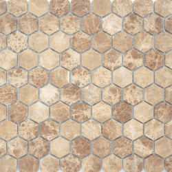 Мозаика LeeDo Ceramica Emperador light MAT hex (18x30x6) 285x305, матовая