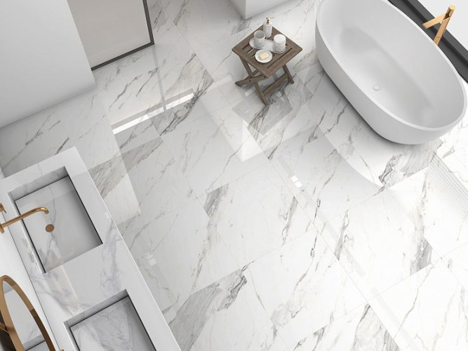 Керамогранит Global Tile Verona GT120607703PR Белый 60x120
