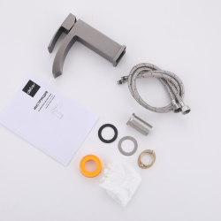 Смеситель ABBER Wasserfall AF8610NG для раковины, никель