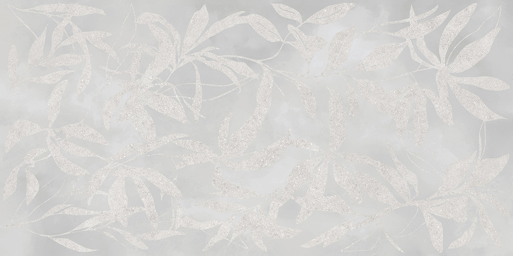 Керамогранит Vitra K958008R ArtWall Цветы Серый Матовый Ректификат 60x120