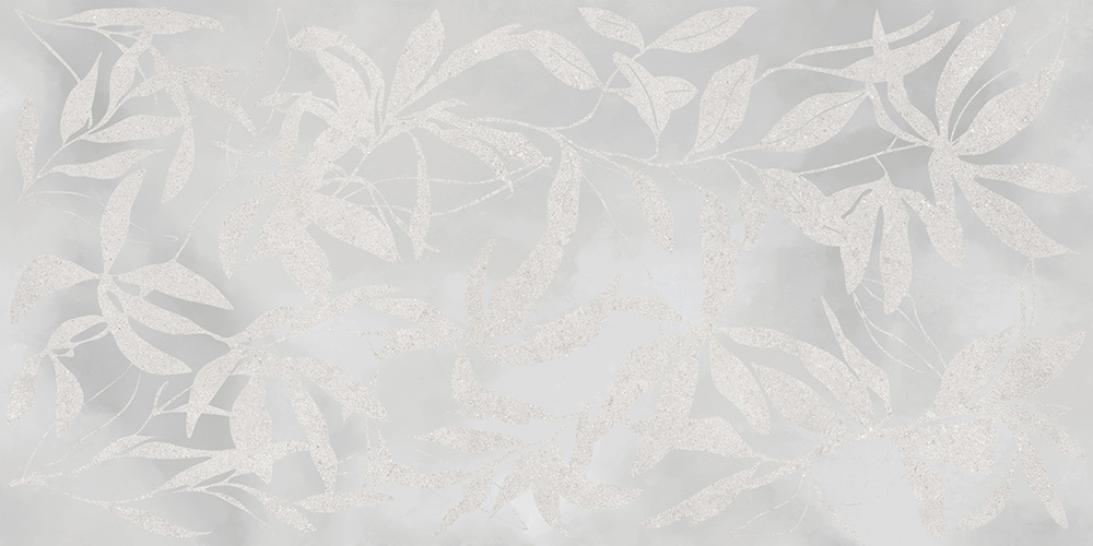 Керамогранит Vitra K958008R ArtWall Цветы Серый Матовый Ректификат 60x120