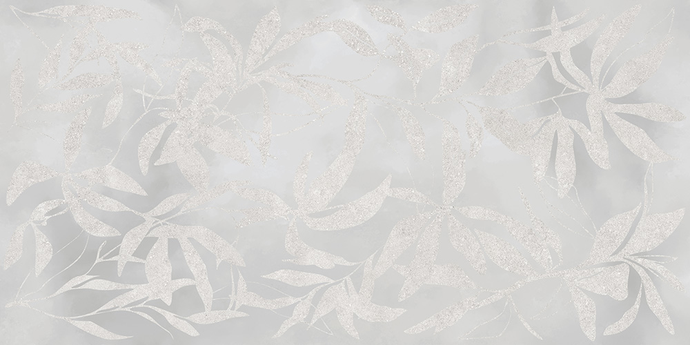 Керамогранит Vitra K958008R ArtWall Цветы Серый Матовый Ректификат 60x120
