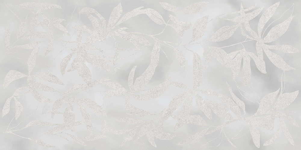 Керамогранит Vitra K958008R ArtWall Цветы Серый Матовый Ректификат 60x120