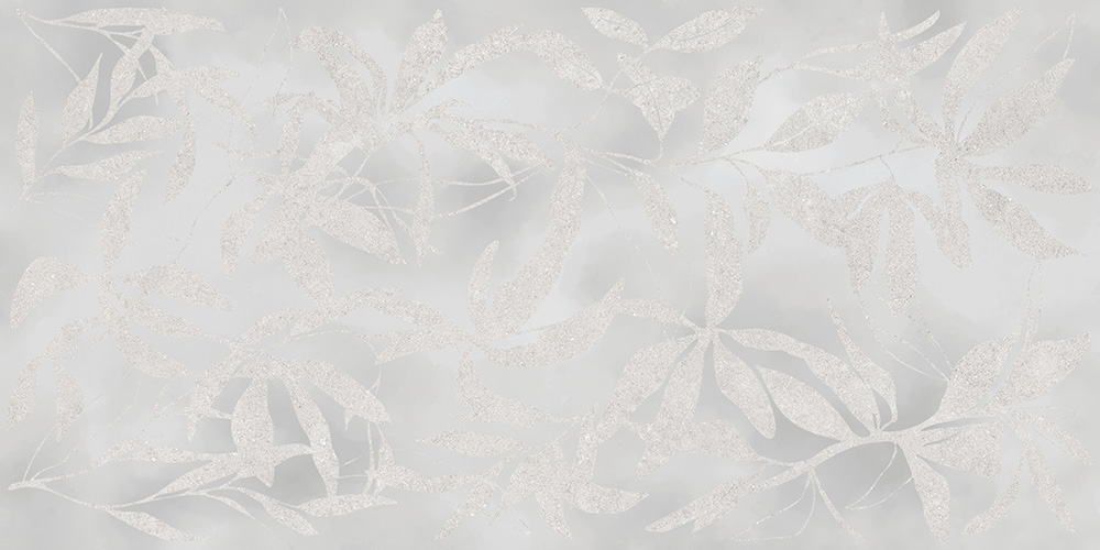 Керамогранит Vitra K958008R ArtWall Цветы Серый Матовый Ректификат 60x120