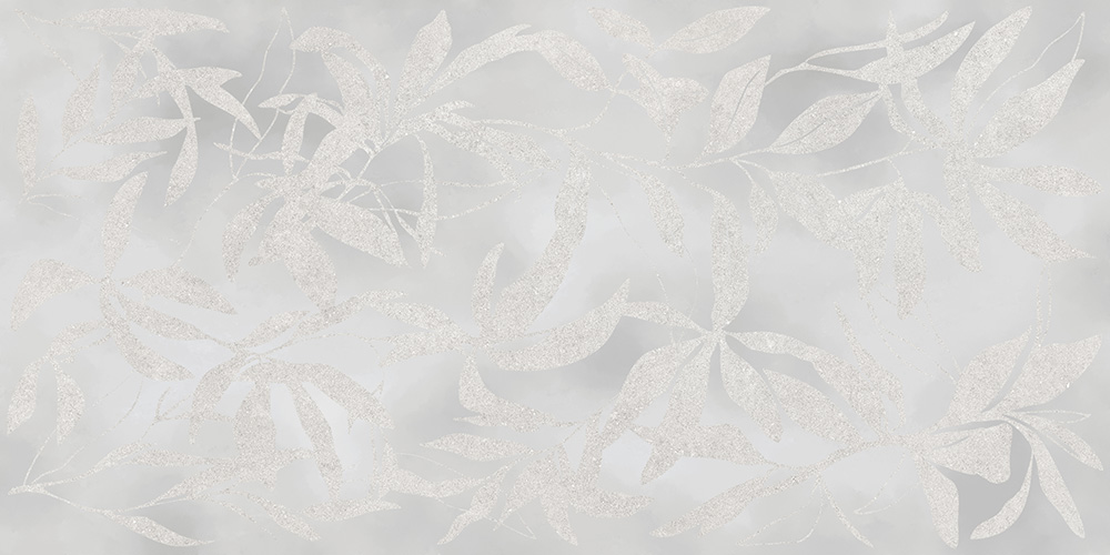 Керамогранит Vitra K958008R ArtWall Цветы Серый Матовый Ректификат 60x120