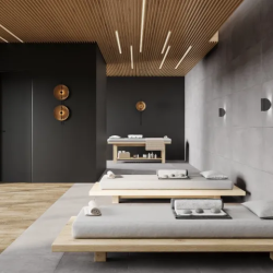 Керамогранит Laparet х9999309455 Betonica Grey PRO тёмно-серый матовый R11Soft 60х120