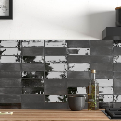 Плитка Equipe Coco 27991 Black Hat Glossy 5x15