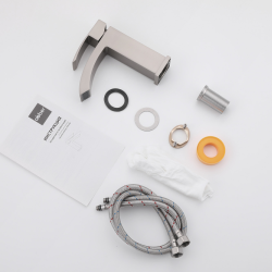 Смеситель ABBER Wasserfall AF8610SP для раковины, сатин