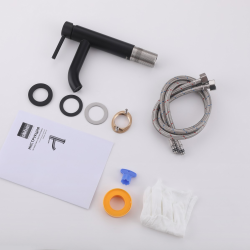 Смеситель ABBER Emotion AF8810B для раковины, черный матовый