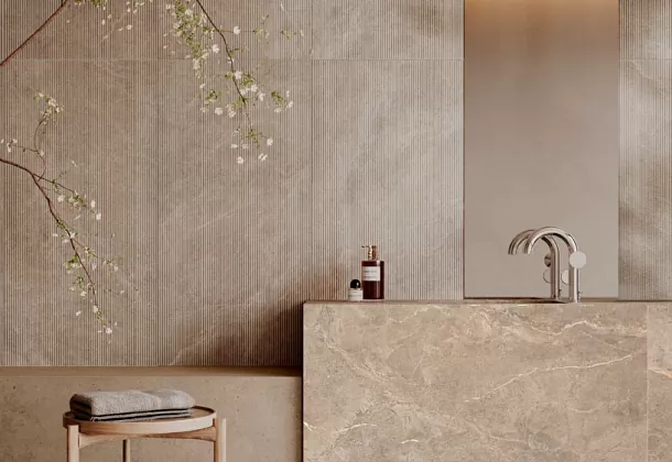 Керамогранит Vitra K948107R Rigato Табачный Матовый Рельеф 60x120