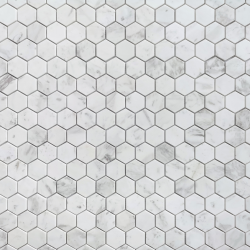 Мозаика LeeDo Ceramica Dolomiti bianco POL hex (23x40x7) 292x289, полированная глянцевая