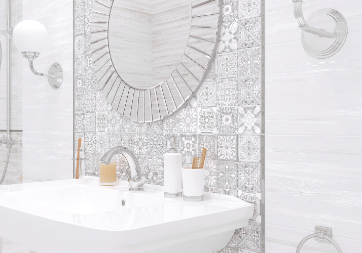 Керамогранит NewTrend FT4BLR00 Vincenzo Blur White 41x41