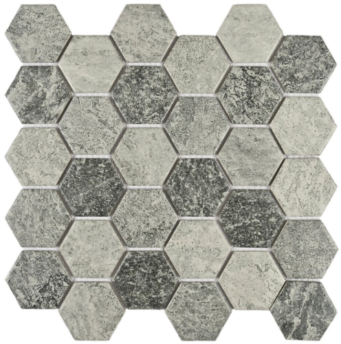 Мозаика Bonaparte Olmeto Grey (51х59х6) 279х268, матовая
