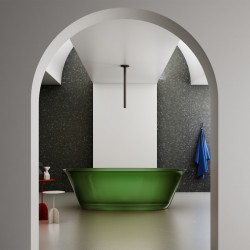 Прозрачная ванна ABBER Kristall AT9707Emerald зеленая