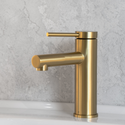 Смеситель ABBER Emotion AF8810G для раковины, золото матовое
