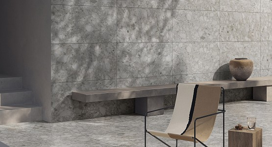 Керамогранит Vitra K948702R SoftCeppo Серый Матовый R10A Ректификат 9мм 60х120