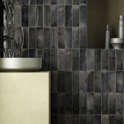 Плитка Equipe Hanoi 30031 Black Ash 6,5x20