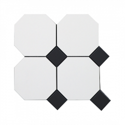 Керамогранит Keramark Петергоф Октагон Белый Матовый 14.6x14.6