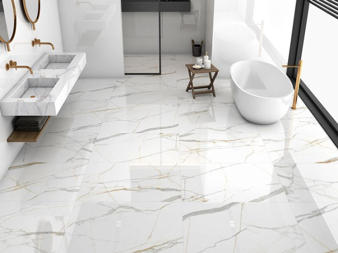 Керамогранит Global Tile Montecatini GT60607503PR Белый 60x60