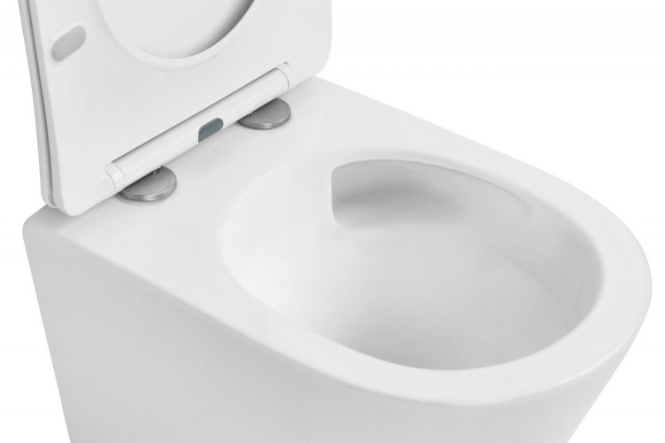 Унитаз ABBER Bequem AC1102TMW подвесной белый матовый, безободковый, смыв торнадо