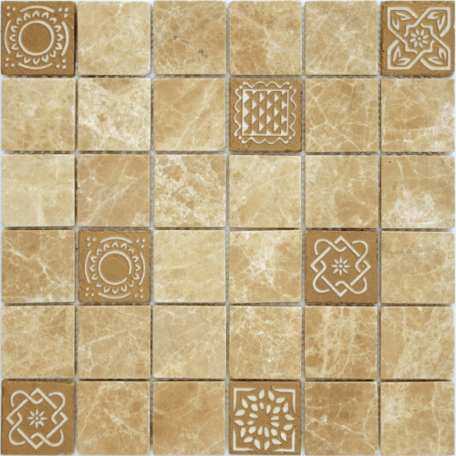 Мозаика LeeDo Ceramica Art Emperador Light MAT (48x48x8) 300х300, матовая