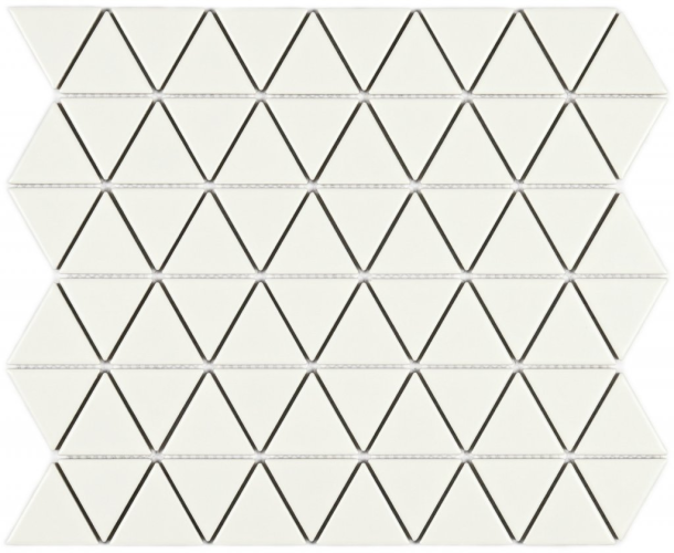Мозаика Bonaparte Reno White matt (39х45х6) 252х291, матовая