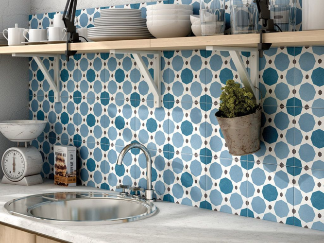 Плитка Equipe Caprice Deco 22118 Sapphire Colours 20x20