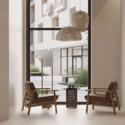 Керамогранит Laparet LP6060G0311R Stucco Oro PRO бежевый матовый R10 STR 59.5х59.5