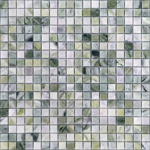 Мозаика LeeDo Ceramica Onice Verde oliva POL (15x15x7) 305х305, полированная глянцевая