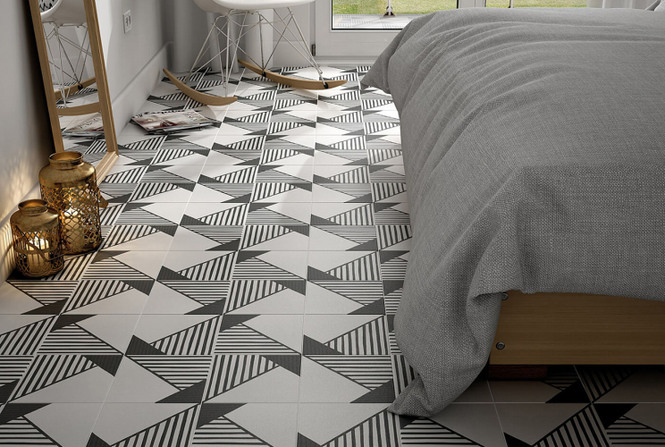 Плитка Equipe Caprice Deco 22127 Origami B&W 20x20