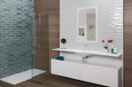 Керамическая плитка Cifre Opal White 7.5x30