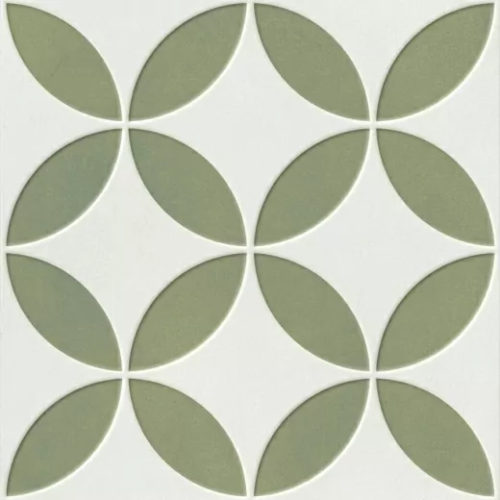 Керамогранит Harmony 37798 Mayari Green Petals Lt/22,3 22,3x22,3