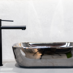 Смеситель ABBER Emotion AF8811B для накладной раковины, черный матовый