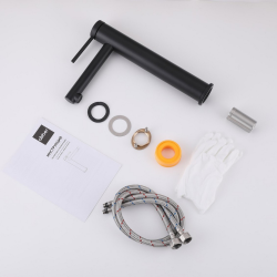 Смеситель ABBER Emotion AF8811B для накладной раковины, черный матовый