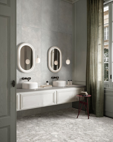 Керамогранит Vitra K948556R CementBase Светло-серый Матовый R10A Ректификат 9мм 60x120