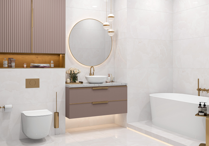 Керамогранит LCM 60120ICO02P Ice Onyx Rosy 60x120